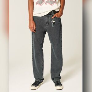 Hollister Men’s Loose Leg Jeans - Black - 34/30